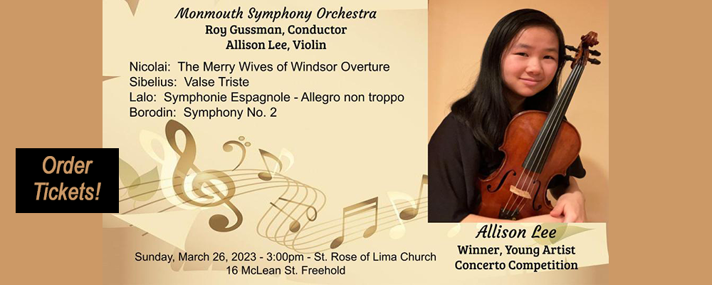 MSO concert banner march 2023 rose of lima church